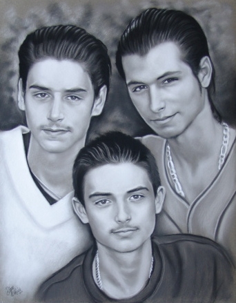 Freres-pastel-portraits-par-diane-berube