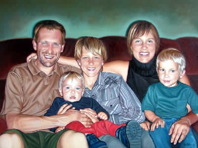 Famille-deux-portrait-huile-diane-berube